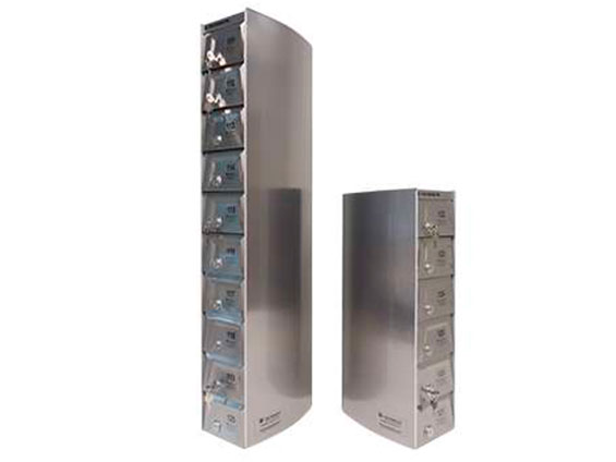 Fabricado em alturas que variam pela necessidade do cliente, de 4 a 18 caixas, destinado a comportar carteiras, EPI e celulares.