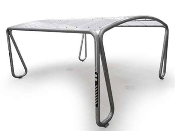 Estrutura tubular de aço Zincado - Diâmetro 100 mm